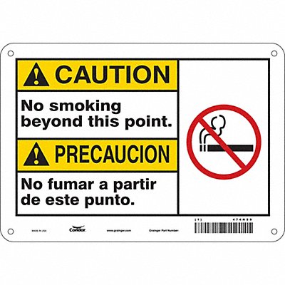 Safety Sign 7 in x 10 in Aluminum