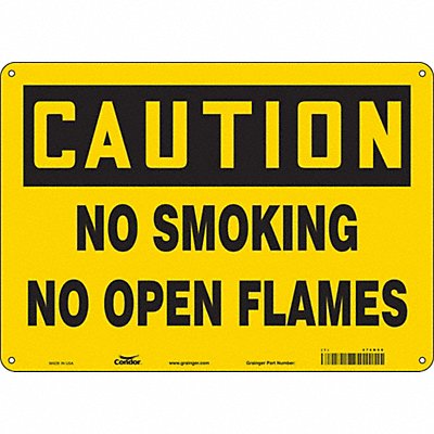Safety Sign 10 in x 14 in Polyethylene