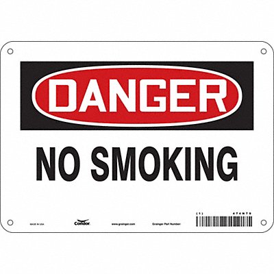 J6937 Safety Sign 7 in x 10 in Aluminum