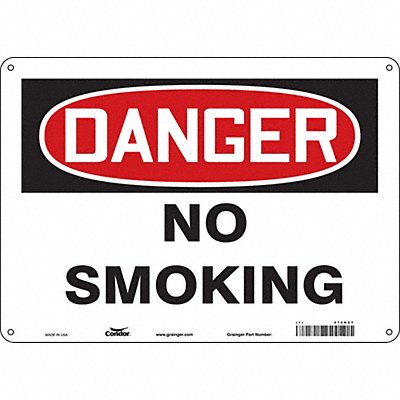 J6937 Safety Sign 10 in x 14 in Polyethylene