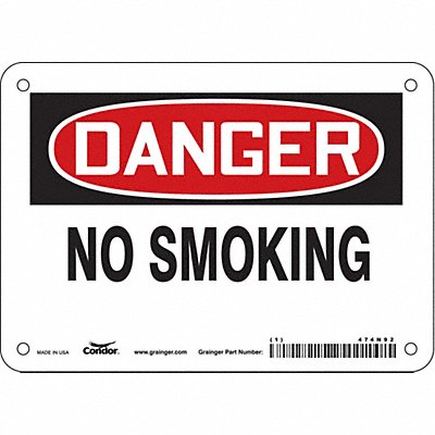 J6937 Safety Sign 5 inx7 in Vinyl