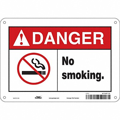 Safety Sign 7 in x 10 in Aluminum