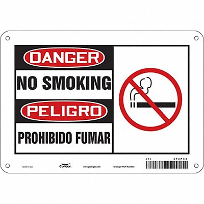 Safety Sign 7 inx10 in Polyethylene
