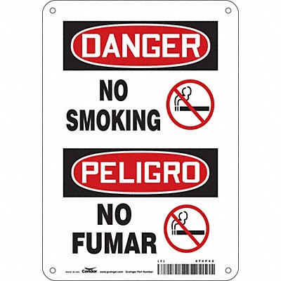 J6938 Safety Sign 10 inx7 in Polyethylene