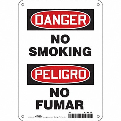Safety Sign 10 inx7 in Polyethylene