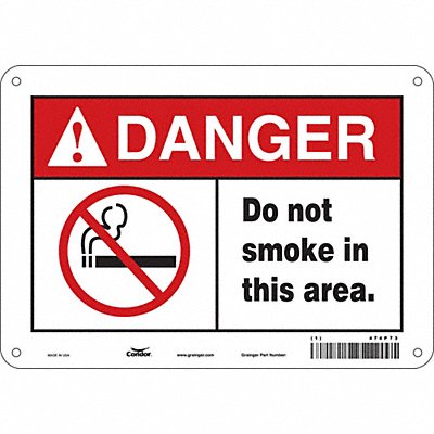 Safety Sign 7 in x 10 in Vinyl