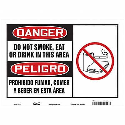Safety Sign 10 in x 14 in Vinyl