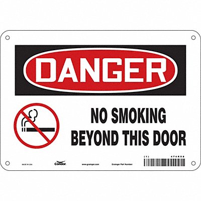 Safety Sign 7 in x 10 in Aluminum