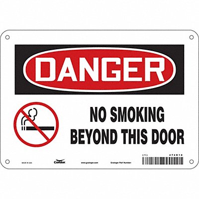 Safety Sign 7 in x 10 in Polyethylene