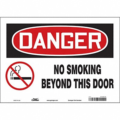 Safety Sign 10 in x 14 in Vinyl