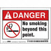 Safety Sign 3.5in x 5in Vinyl