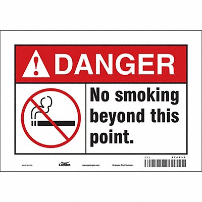 Safety Sign 7 in x 10 in Vinyl