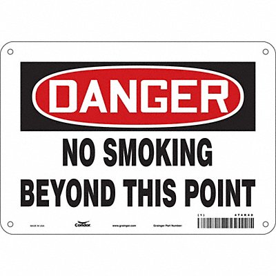 Safety Sign 7 in x 10 in Aluminum