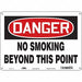 Safety Sign 10 in x 14 in Aluminum