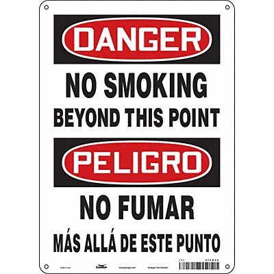 Safety Sign 14 in x 10 in Polyethylene