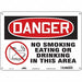 Safety Sign 10 in x 14 in Aluminum