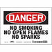 J6940 Safety Sign 5 inx7 in Vinyl