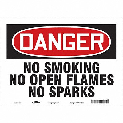 J6940 Safety Sign 10 inx14 in Vinyl