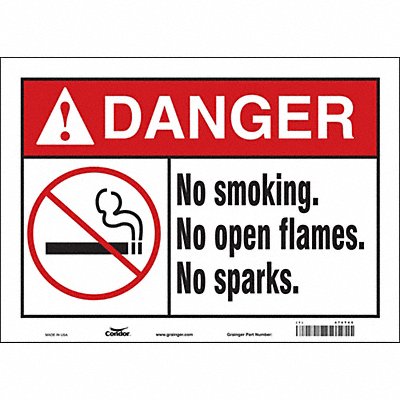 Safety Sign 10 inx14 in Vinyl