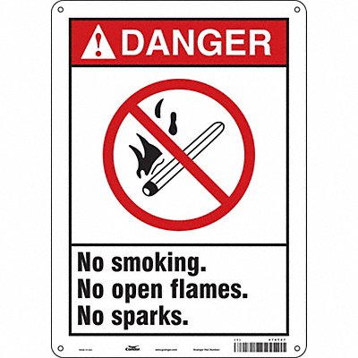 Safety Sign 14 inx10 in Aluminum