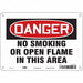 Safety Sign 7 inx10 in Polyethylene