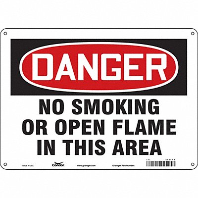 Safety Sign 10 in x 14 in Polyethylene