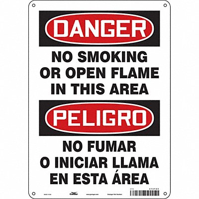 Safety Sign 14 in x 10 in Polyethylene