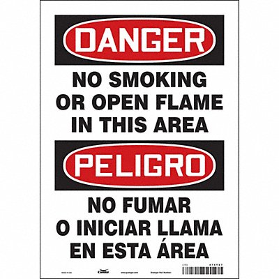 Safety Sign 14 in x 10 in Vinyl