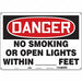 Safety Sign 14 in x 20 in Aluminum