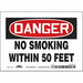 Safety Sign 5 inx7 in Vinyl