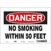 Safety Sign 7 inx10 in Vinyl
