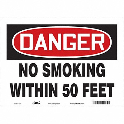 Safety Sign 10 inx14 in Vinyl