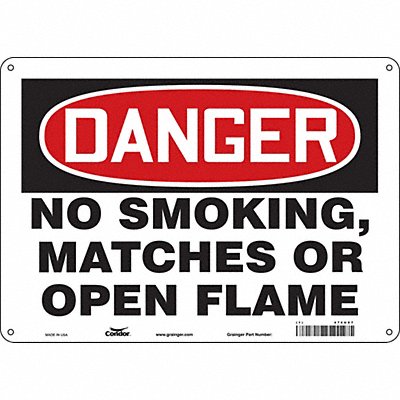 Safety Sign 10 inx14 in Aluminum