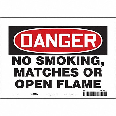 Safety Sign 7 inx10 in Vinyl