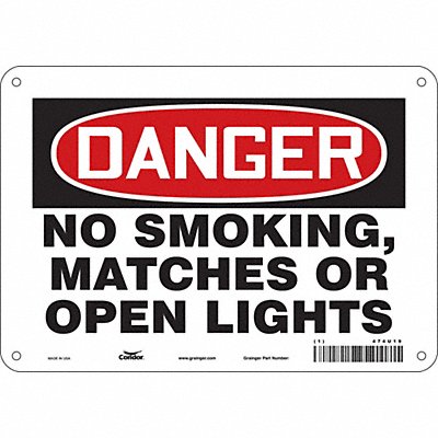 J6939 Safety Sign 7 in x 10 in Aluminum