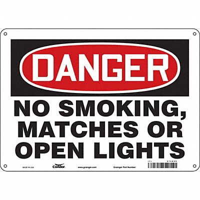 J6939 Safety Sign 10 in x 14 in Aluminum
