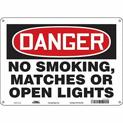 J6939 Safety Sign 10 inx14 in Polyethylene