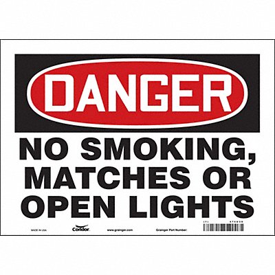 J6939 Safety Sign 10 inx14 in Vinyl