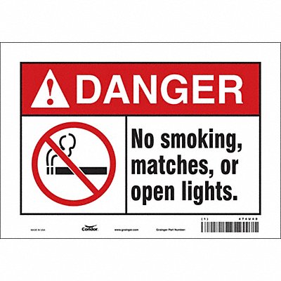 Safety Sign 7 in x 10 in Vinyl