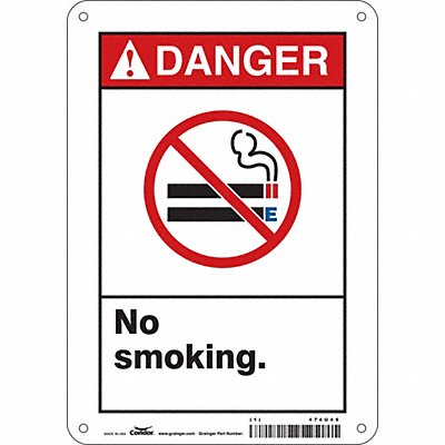 Safety Sign 10 in x 7 in Aluminum