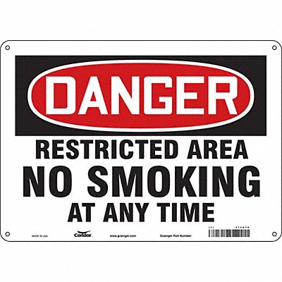 Safety Sign 10 in x 14 in Polyethylene
