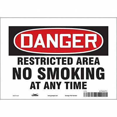 Safety Sign 7 in x 10 in Vinyl