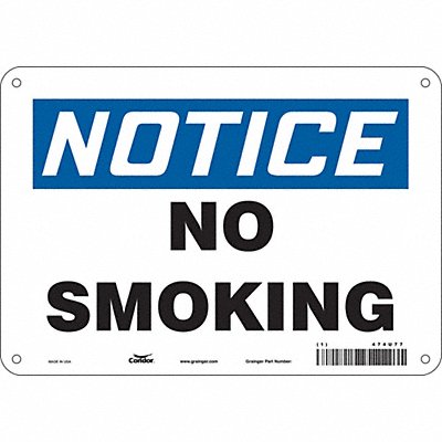 Safety Sign 7 in x 10 in Aluminum