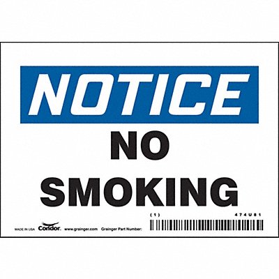 Safety Sign 3 1/2 inx5 in Vinyl