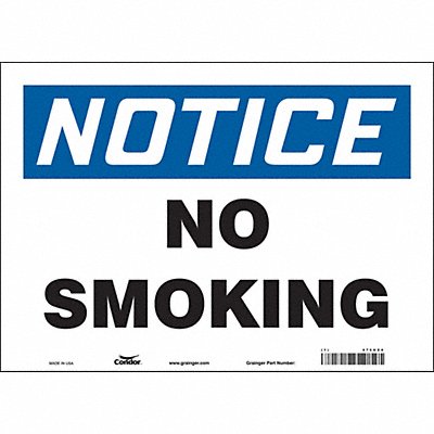 Safety Sign 10 in x 14 in Vinyl
