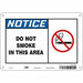 Safety Sign 7 inx10 in Polyethylene