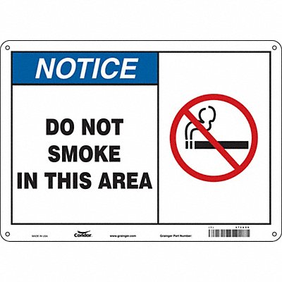 Safety Sign 10 inx14 in Polyethylene