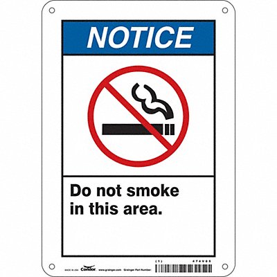 Safety Sign 10 inx7 in Aluminum