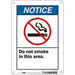 Safety Sign 10 in x 7 in Polyethylene