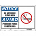 Safety Sign 10 inx14 in Polyethylene